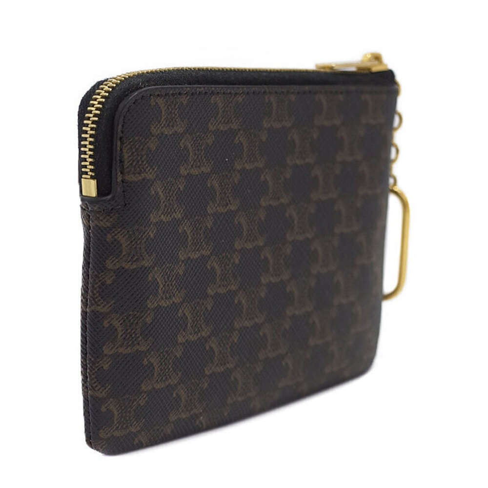 Celine Triomphe Coin Card Pouch Hook Case - Picture 2 of 5